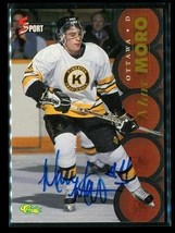 Vintage 1995 Classic 5 Sport Autograph Hockey Card Marc Moro Frontenacs A - £11.77 GBP
