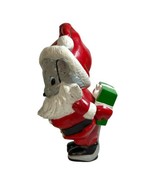 Chalkware Christmas Santa Mouse 8” Hiding Present Behind Back Vintage 8&quot;... - £18.45 GBP