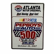 2007 Pep Boys Auto 500 Atlanta Speedway GA NASCAR Race Racing Lapel Hat Pin - £6.35 GBP