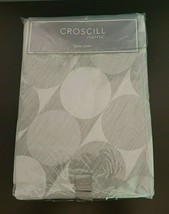 Croscill Home Chester 70&quot; Platinum Round Table Linen Seats 4 To 6 (NEW) - £31.25 GBP
