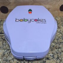 Babycakes CP-12 Cake Pop Maker Purple 12 Cake Pops Works Great Tested Works - $17.63