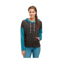 Soffe Womens JRS French Terry 2 Tone PullOver Hoodie Top CharcoalHeather... - $32.09