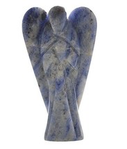 Sodalite Angel - Healing Crystal Figurine Handmade 2 Inch - $24.70