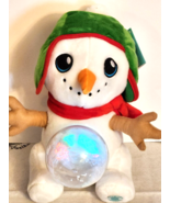 Christmas Animated  Musical Light Up &quot;Let it Snow&quot; Snowman Plush Message... - $29.99