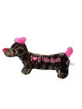 Dan Dee I Love You This Much 22”Dachshund Weiner Plush Dog Valentine’s Day - £18.50 GBP