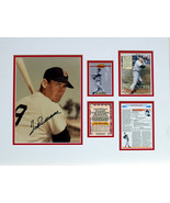 Ted Williams Original Autograph Photograph with Card Matted ON SALE 50%  - $3,744.67 MXN