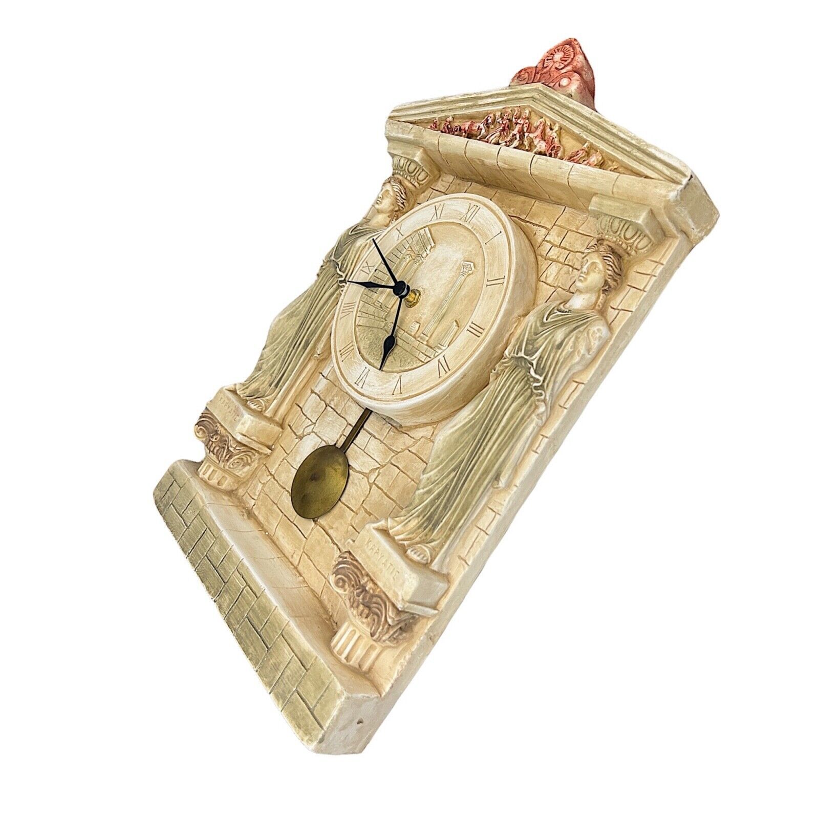 Caryatids Porch Wall Clock Temple Acropolis Athens Sculpture Ancient ...