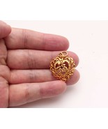 18k gold heart pendant LUCKY Chinese #16 - £277.94 GBP