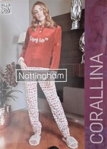 Pyjamas Chaud De Femme Boutonné Laine Polaire Hivernal PG35677 Nottingha... - £28.07 GBP
