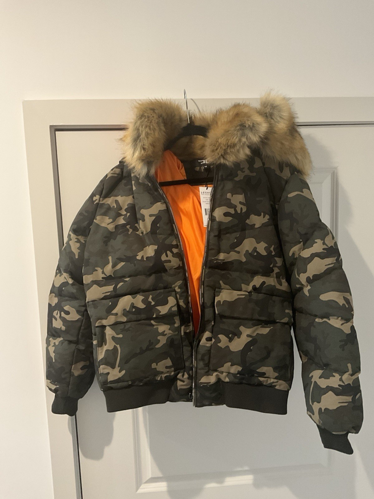 Jordan Craig Bomber Men&#39;s Jacket Woodland 91541c-WOODLAND Medium - $129.99