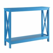 Convenience Concepts Oxford Console Table in Blue Wood Finish - $155.99