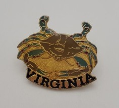Virginia Crab Souvenir Collectible Lapel Hat Pin - £15.41 GBP