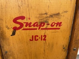 Vintage Snap On Garage Creeper Mechanics Dolly Model JC 12 Wooden Roller Snap-On - £176.52 GBP