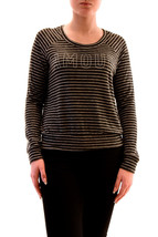 SUNDRY Womens Sweater Amour Striped Cosy Fit Stylish Casual Black Size S - £36.14 GBP