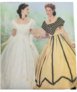 Butterick 6693 Civil War Era Dress Costume Pattern 18 20 22 Off Shoulder... - £17.09 GBP