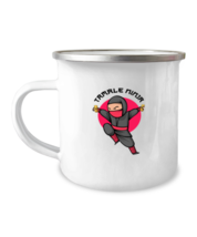 12oz Camper Mug Coffee Funny Tamale Ninja Martial Arts Mexican Foods  - £15.71 GBP