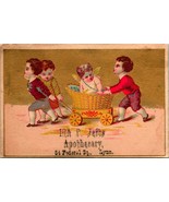 Victorian Trade Card West Lynn  Massachusetts - IRA P. Jefus Apothecary M11 - $189.64 MXN