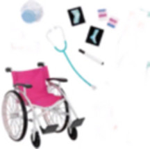 18” Doll Wheelchair +Accessory - £19.93 GBP