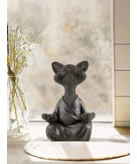 Buddha Cat Resin Figure - £12.58 GBP