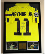 Neymar Jr Signed Framed Barcelona Jersey | Perfect Gift | Free USA Shipping - $341.00