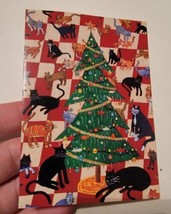 Holiday Greeting Card Vintage Meowy Christmas Kitty Cats 1996 Max Grover - $0.97