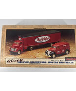 1938 Chevy Panel &amp; 1950 Cab &amp; Trailer Ertl Die Cast 1/43 B426 True Hardw... - $590.12 MXN