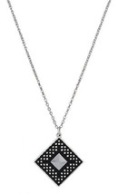 Montana Silversmith Silver and Black Diamond Necklace on chain - £14.21 GBP