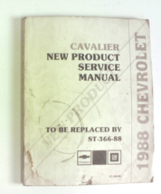 1988 Chevy Cavalier Factory Service Repair Manual Preliminary - $10.85