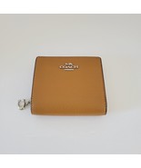 Coach C2862 Pebbled Leather Snap Wallet Clutch Light Saddle - $118.14 CAD