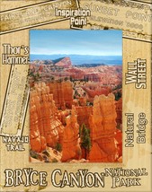 Bryce Canyon National Park Trail Names Laser Engraved Wood Picture Frame (4 x 6) - £24.35 GBP