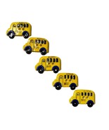 School Bus Buttons Yellow Lot Of 5 Crafters Teachers 1.25” 1 Damaged - $222.50 MXN