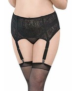 Escante Boned high waisted garter belt &amp; Stockings set Size 1X Style 59144 - $33.86 CAD