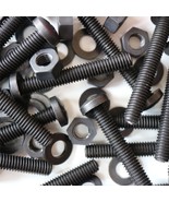 20x Black Screws Plastic Nuts &amp; Bolts, Washers,M6 x 60mm, Anti-Corrosion - £14.30 GBP