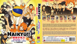 Haikyuu!! Haikyu!! Complete Season 1 - 4 DVD Box 85 Eps 4 Movie 2 OVA ~Eng Subs - £45.37 GBP