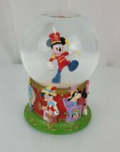 Disney 5&quot; MICKEY MOUSE 75th Anniversary Snowglobe Marching Band Toys - $15.83