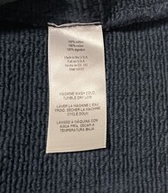 Whimsical Charm Navy Hooded Kids Bath Robe 100% Cotton Striped Trim Size 24 USA image 7