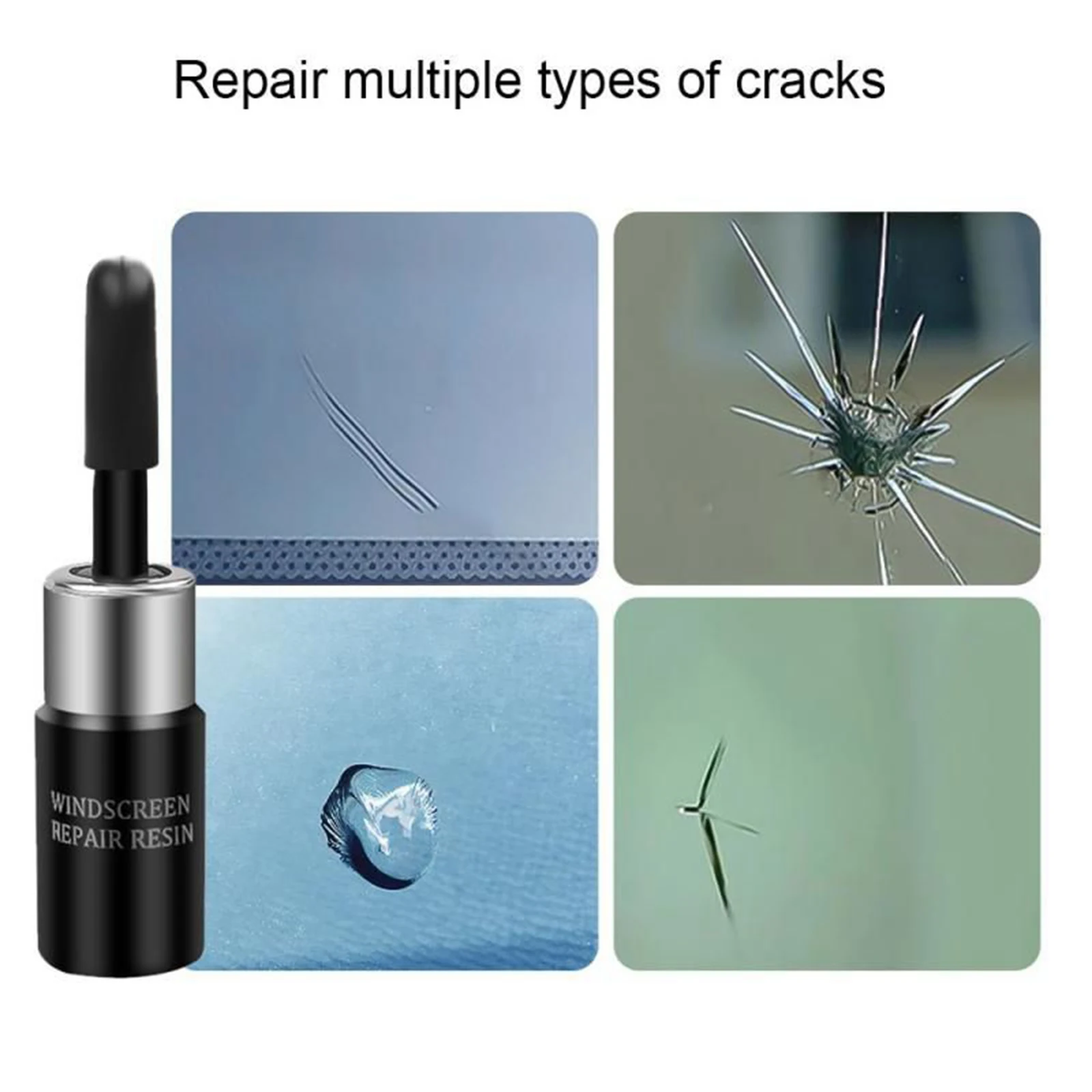 Car Glass Scratch Repair Kit - Quick and Easy Windshield Crack Repair - £10.66 GBP