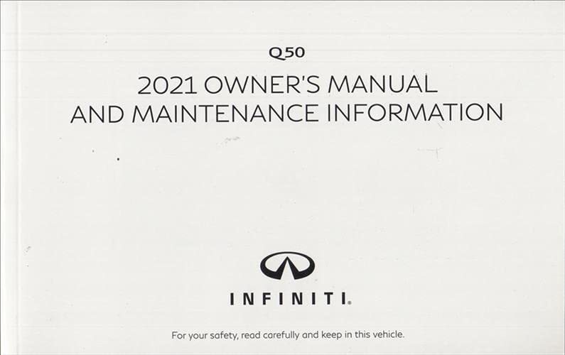 2021 Infiniti Q50 Owner&#39;s Manual Original [Paperback] Infiniti - $54.88
