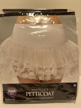 Adult White Lace Petticoat Halloween Accessory - One Size Fits Most - Ag... - £7.87 GBP