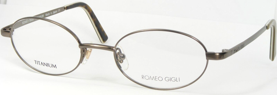 ROMEO GIGLI RG151 114 METALLIC PEWTER EYEGLASSES TITANIUM 151 49-19-135m... - $79.25