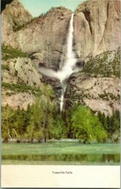 Vtg Postcard 1940s Linen postcard Yosemite Falls National Park CA Unused - £7.96 GBP