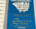 Front Strike Matchbook Cover Seven Seas Restaurant Panama City FL  gmg  ... - $12.38