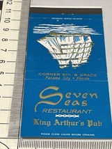 Front Strike Matchbook Cover Seven Seas Restaurant Panama City FL  gmg  ... - £9.71 GBP