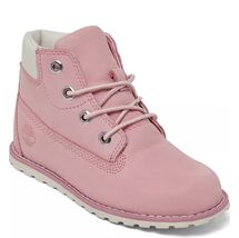 Timberland Kids Nubuck Pokey Pine Zip Pink Boots!(11) - $47.49