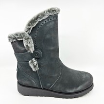 Skechers Keepsakes Wedge Cozy Peak Gray Womens Size 9.5 Winter Boots Shoes - £55.32 GBP