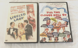 DVD Classics Libeled Lady &amp; Till The Clouds Roll By Garland Harlow Tracy Loy - £14.86 GBP