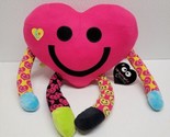 New Little Miss Matched Happy Sad Heart Stuffed Knit Plush Smile Little ... - £75.50 GBP