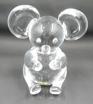 Swedish Lead Crystal Koala Bear Sculpture Signed Moleras Fui - £35.40 GBP