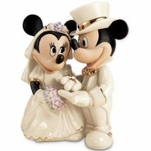 Lenox Disney Minnie&#39;s Dream Wedding Cake Topper Figurine Mickey Mouse Ri... - €183,38 EUR