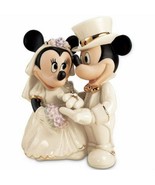 Lenox Disney Minnie&#39;s Dream Wedding Cake Topper Figurine Mickey Mouse Ri... - $215.00